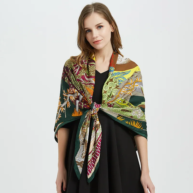 

sunscreen Silk Wraps Scarf Summer Shawls ScarvesLadyBandana Hijabs beach Bufand de seda Foulard ensoieprotecto solar playa rusia