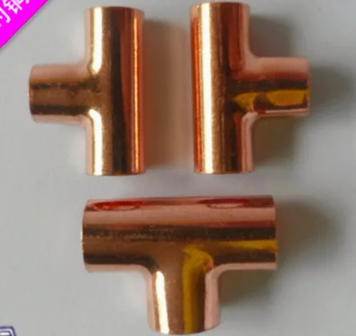 10 шт./лот внутренняя Диаметр: 8 мм Толщина: 0 медь T тип трехходовая труба с тремя