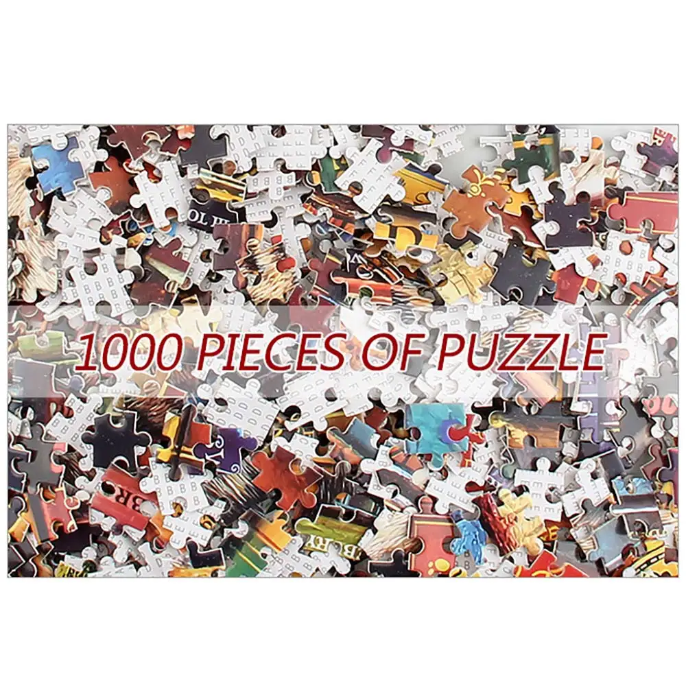 

1000 Pieces Puzzle Lazy Cat Jigsaw Picture Puzzle for Adults Customized Assembling Puzzle Games Gifts Decompression