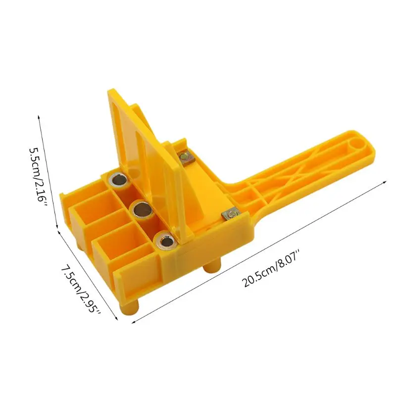 

157A Handheld Woodworking Doweling Jig Drill Guide Wood Dowel Drilling Hole Saw fit 6 8 10mm Bits DIY Puncher Carpentry Tool