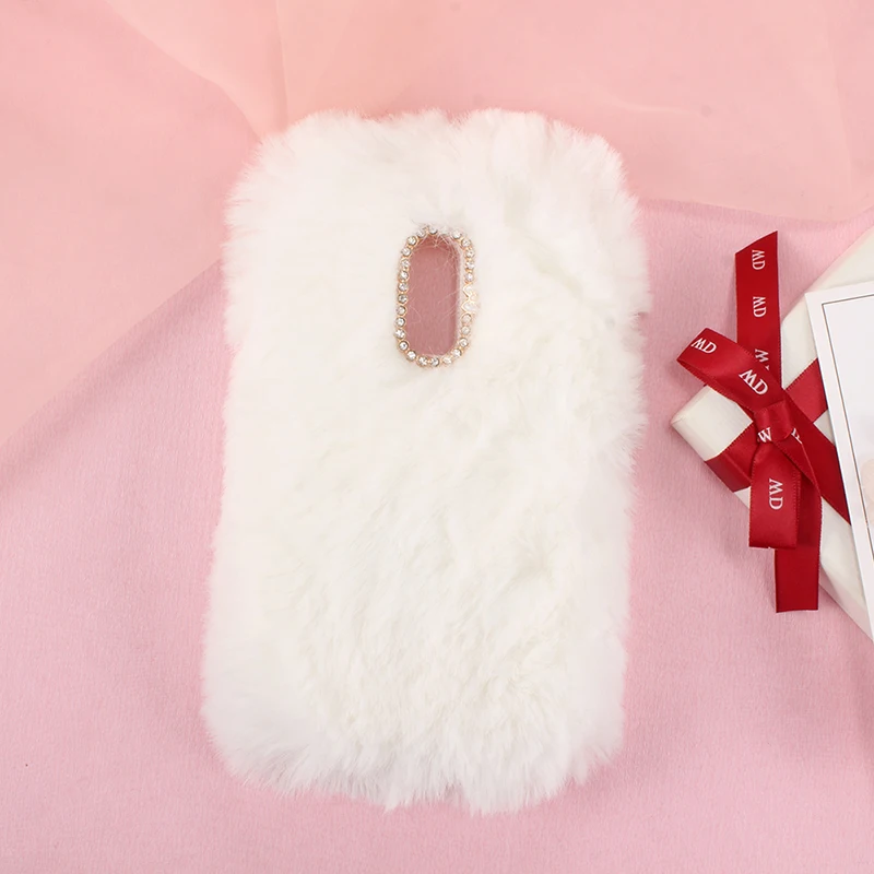 Забавный пушистый Подарочный Стильный чехол с длинными волосами счастливой