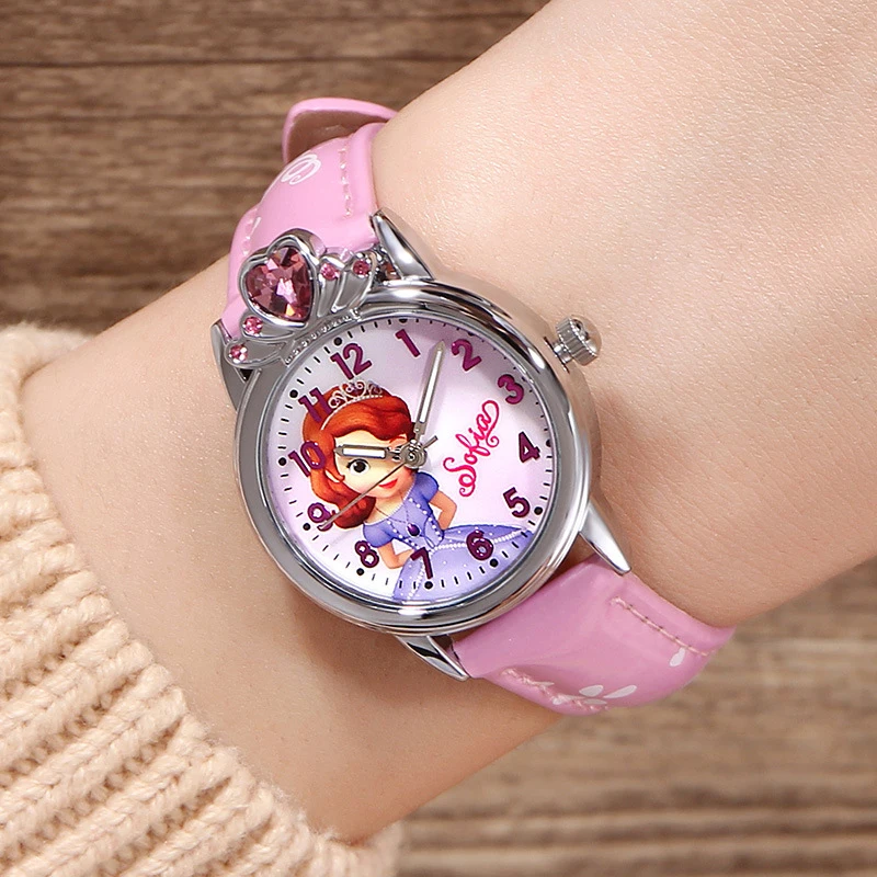 Часы с алмазной короной для девочек оригинальные детские Студенческие часы