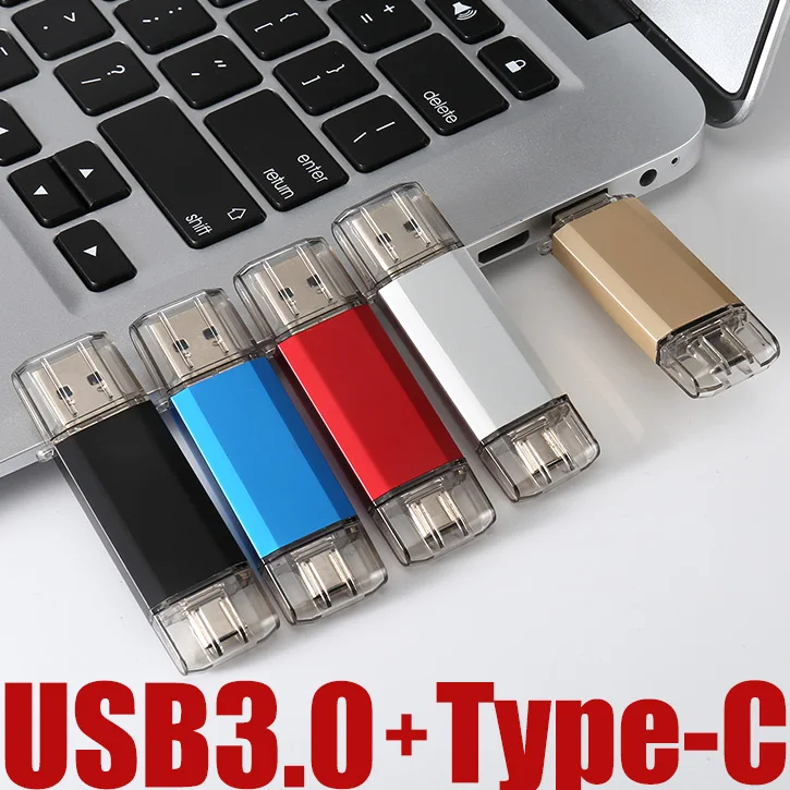 USB флеш накопитель 3 0 C OTG Pendrive 32 Гб 64 128 ГБ 256 для Xiaomi Redmi5 Samsung S9 Plus Note 9 карта памяти|USB