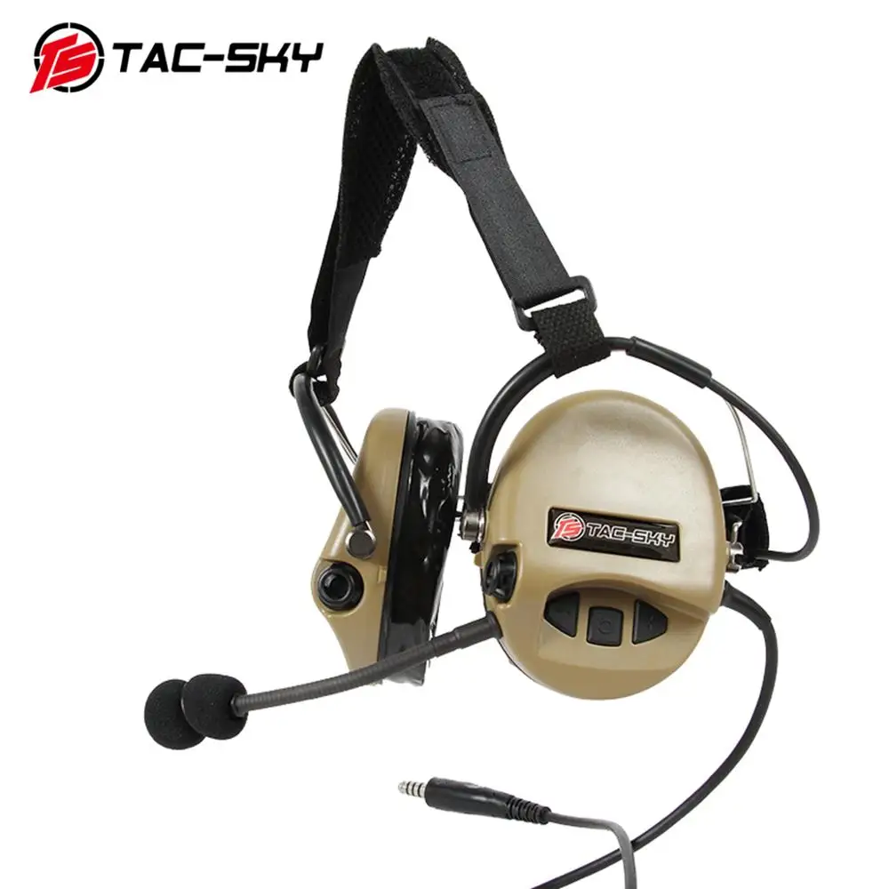 TAC-SKY TCI LIBERATOR II Neckband SORDIN Silicone Earmuffs Edition Thoradin Pickup Noise Reduction Hunting Tactical Headset