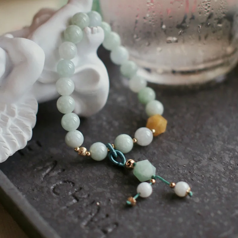 

Famous Clan Style DIY Bracelet Original Design Hand Rope Weaving Literature and Art Fu Lu Shou Bracelet Jewelry