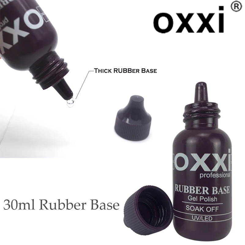 

Полуперманентный лак для ногтей OXXI, резиновое Базовое покрытие для ногтей, 30 мл, яркий лак, отмачиваемый гель, основа для ногтей и верхний ге...