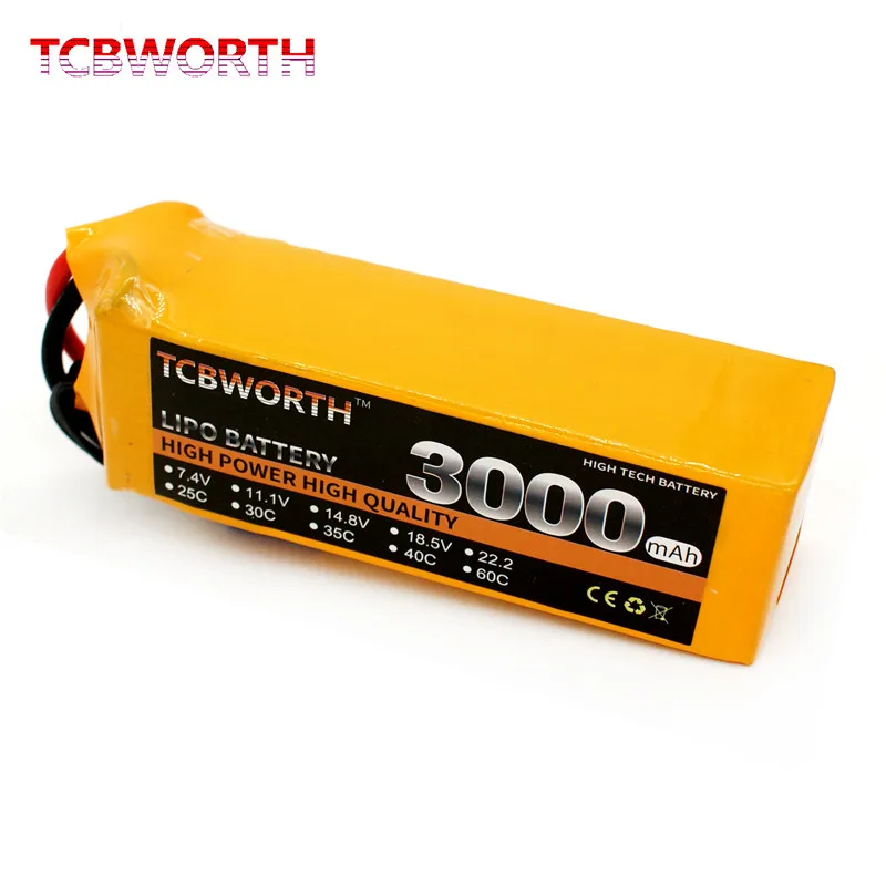 TCBWORTH 6S 22 2 V 3000 мА/ч 60C Max 120C дрона с дистанционным управлением литий полимерный