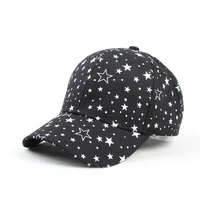 new male and female five pointed print curved eave cap sunshade leisure sports baseball cap