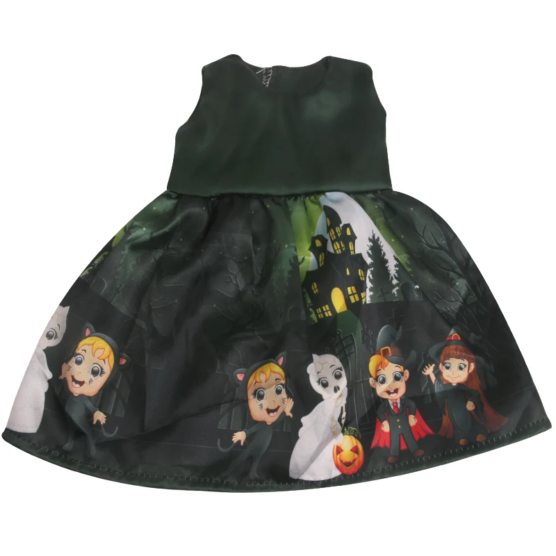 18 дюймовые куклы для девочек Рождество черный платье с принтом костюм