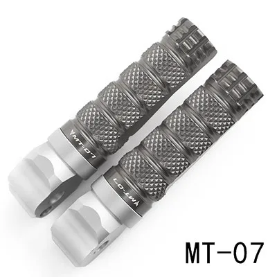 MT-07 titanium 1 пара ЧПУ Алюминий мотоциклетные Задние подножки для ног ножная педаль для Yamaha MT07 MT-07 MT 07 MT09 MT-09 MT 09 - Цвет: MT-07 titanium