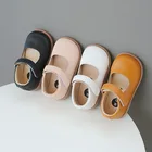 Осень 2021, кожаная обувь для маленьких девочек, обувь для младенцев, удобная мягкая подошва, повседневная обувь для студентов и детей