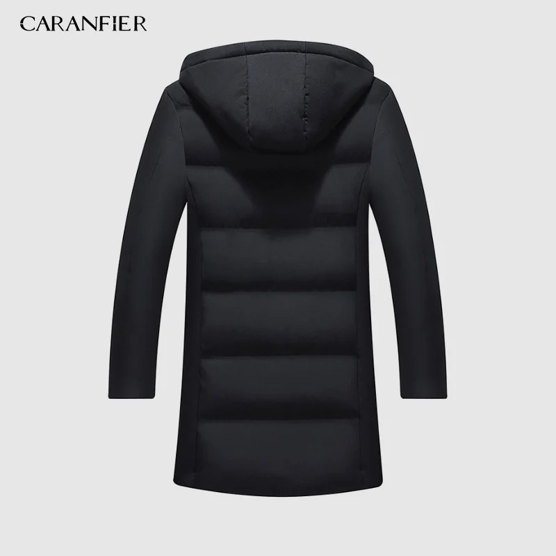 CARANFIER/зимнее пальто, Мужская ветровка с меховым капюшоном, утепленная куртка, Мужская Уличная одежда в стиле хип-хоп, военные тренчи, длинная парка XXXL 4XL