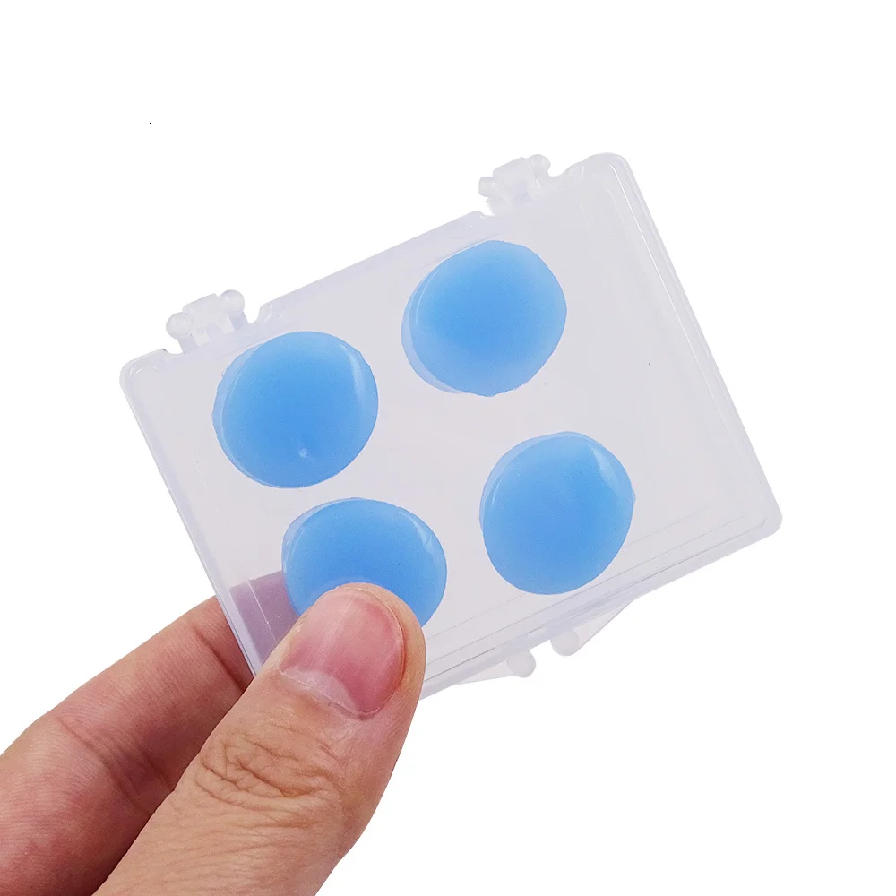 4Pieces Silicone Environmental Ear plugs Waterproof Dust-Proof Earplugs Soft Ear Plugs Diving Swimming Flying Shower Accessories