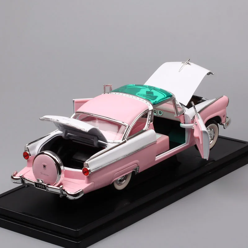 Детский 1:18, большой автомобиль, 1955, Форд Фэрлейн, корона, Вик, Виктория, седан, литые модели автомобилей, транспортные средства, игрушки, автомобильный Миниатюрный