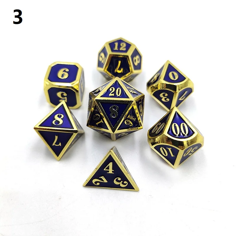 Новое поступление 7 шт./компл. игральные кости DND набор dados rpg dobbelstenen rol