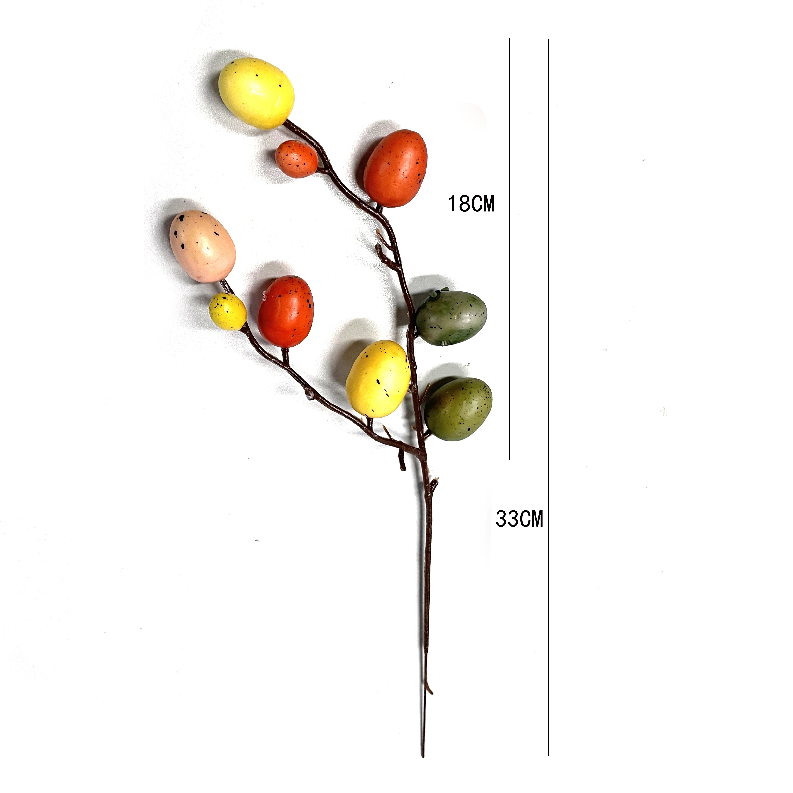 Пасхальное яйцо ветка дерева пасхальное украшение красочная картина пена цветок