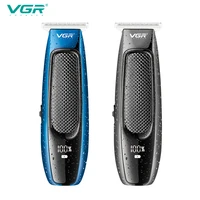 vgr 255 hair clipper electric professional usb rechargeable personal care led waterproof barber trimmer haircut cutting machine