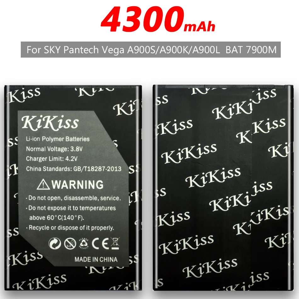 BAT-7900M 4300 мАч Высокая емкость батареи Смартфона для SKY Pantech Vega A900S/A900K/A900L BAT 7900M +