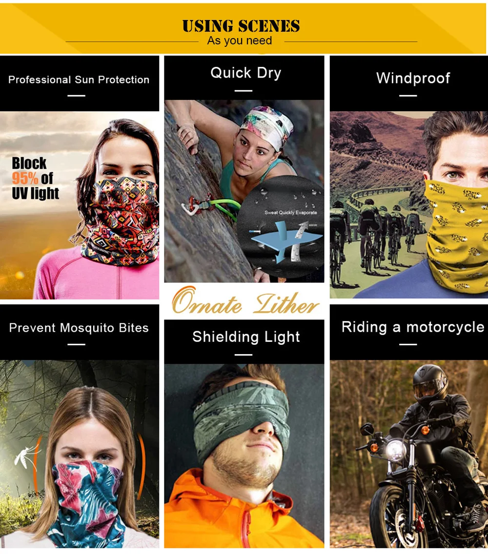 3D Mascarilla Hombre Bandanas facemask Ciclismo Venom Neck Gaiter Ghost Face Shield Лыжная Балаклава маска повязка на
