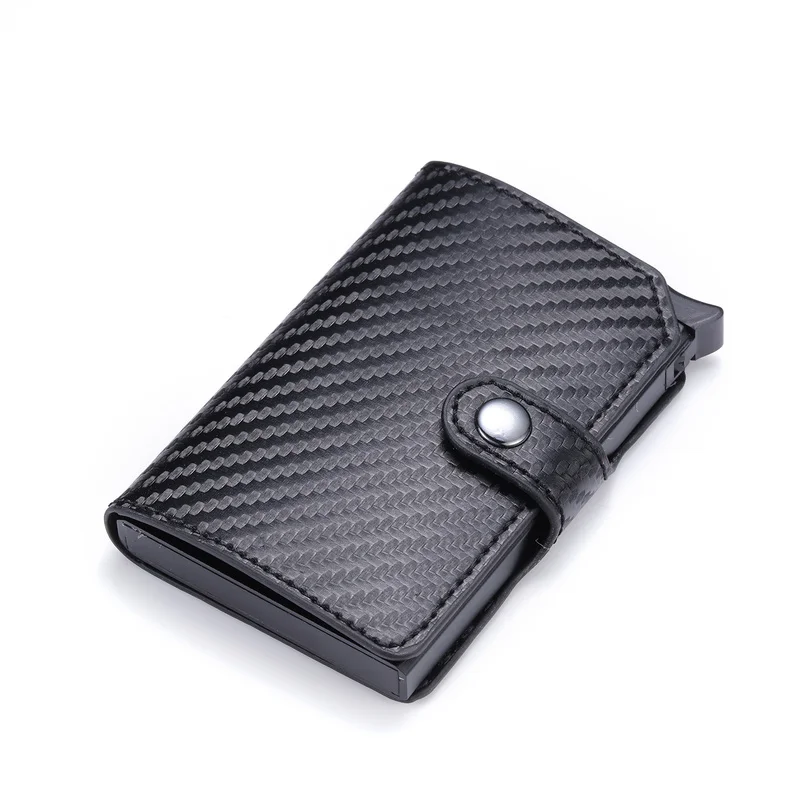 BISI GORO RFID Minimalist Bank Card Holder Anti-theft Metal Aluminum Wallet Mini Men and Women Black Business Credit Case | Багаж и сумки