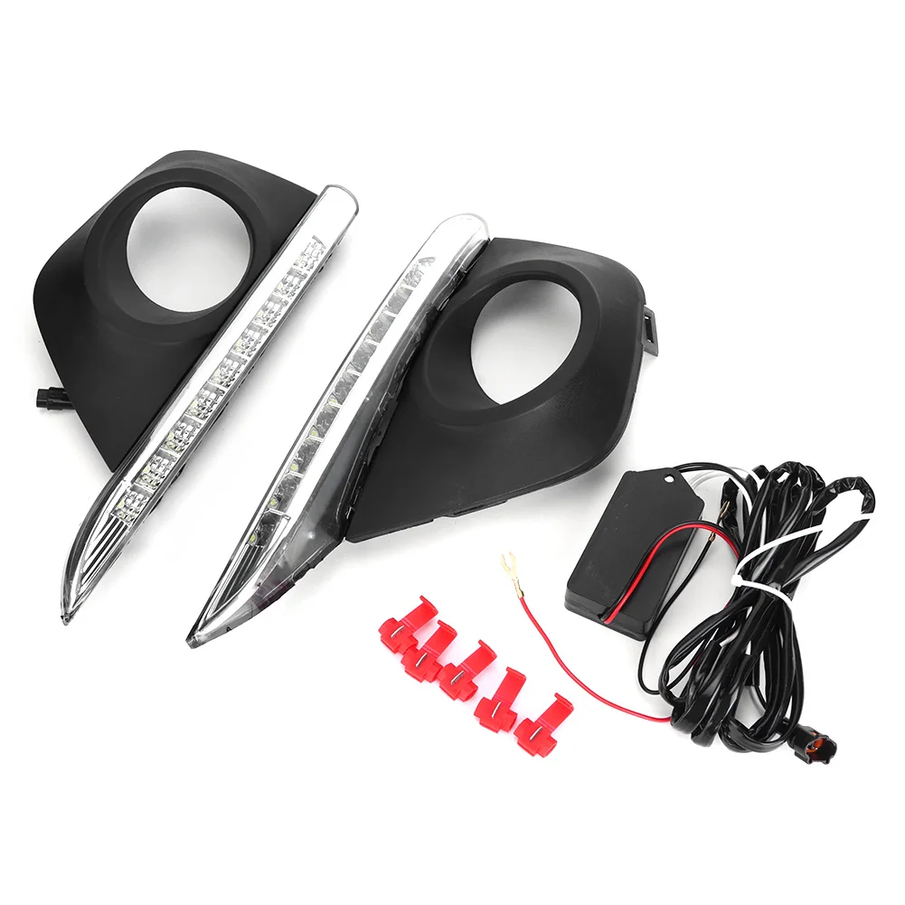 

12V 6000-6700K 1Pair Of LED DRL Daytime Running Lights Fit For Renault Koleos 2011-2013 Daytime Running Lamp