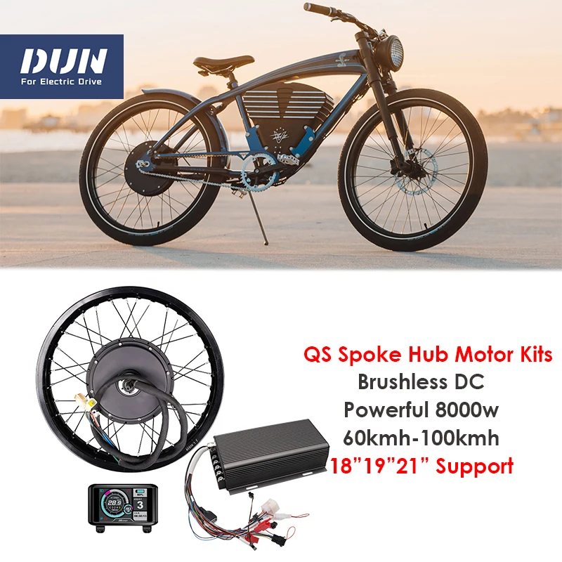 

18" 19" 21" QS 205 50H V3 Spoke Wheel Motor Set Laced with Motorcycle Rim SVMC72150-M 150A Powerful Kits