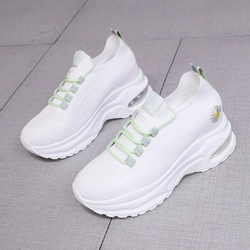 

Women Sneakers Dad Platform Chunky White Sport Running Shoes Harajuku Mesh Flat Basket Walking Shoes