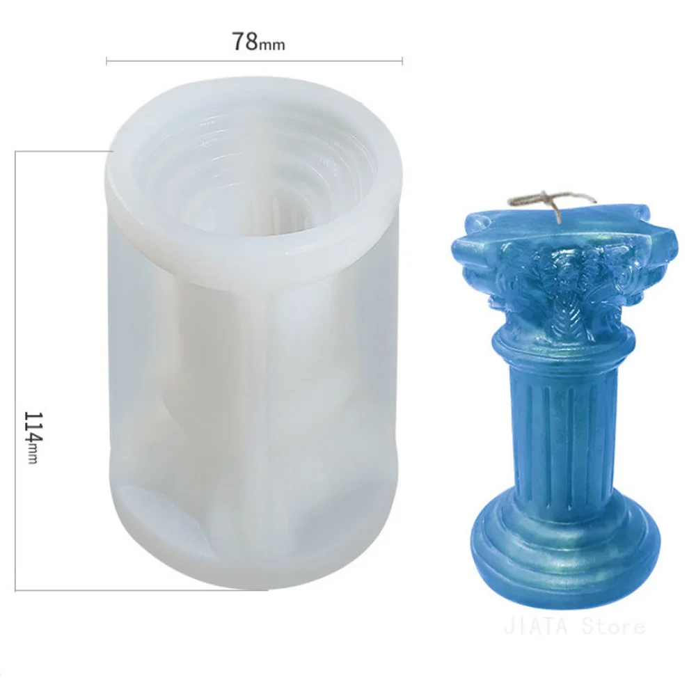 

Roman Column Silicone Candle Mold DIY Venus Scented Human Body Mold Candle making jars Art Sculpture Model Wax Mold Crafts Gifts