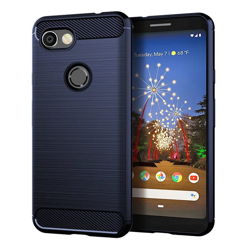 Чехол Teyomi для Google Pixel3a антидетонационный чехол из углеродного волокна TPU телефона