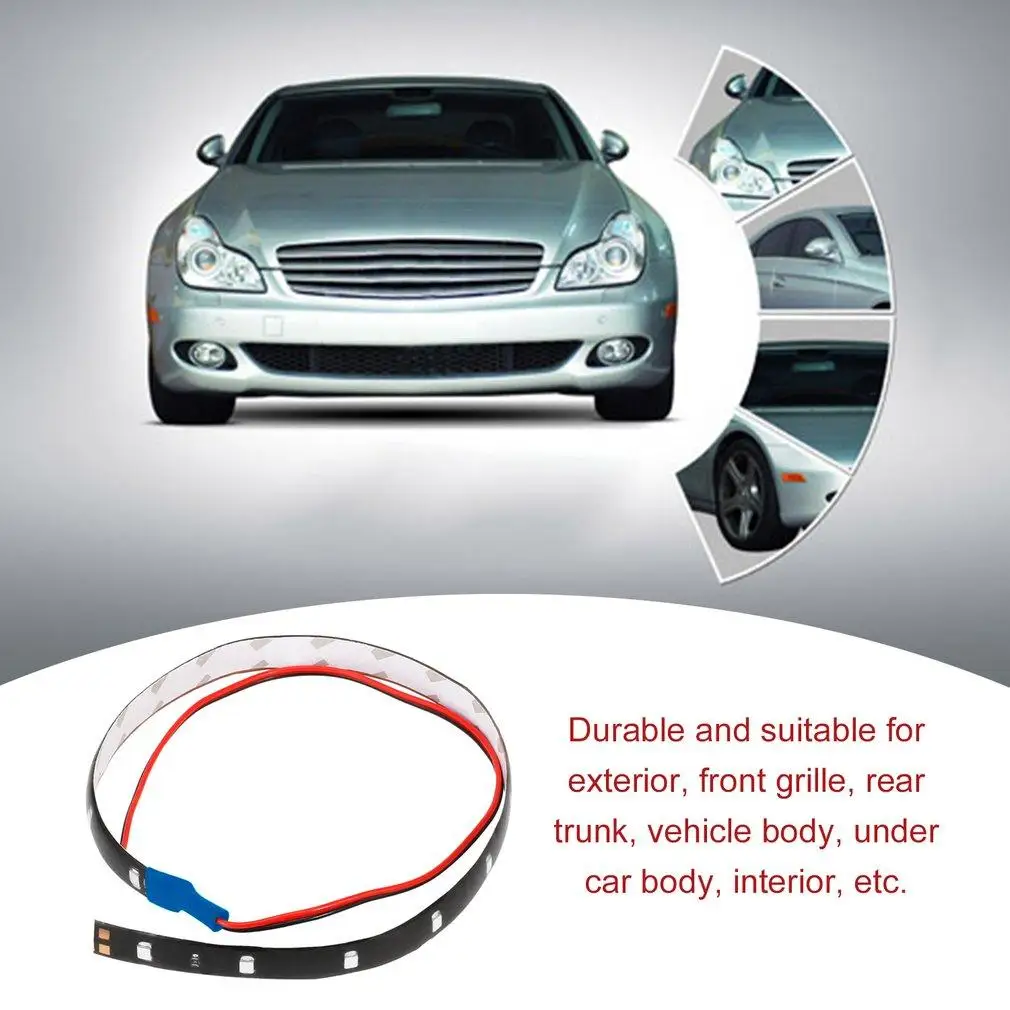Водонепроницаемый автомобильный гибкий ленточный светильник с защитой от пыли 12