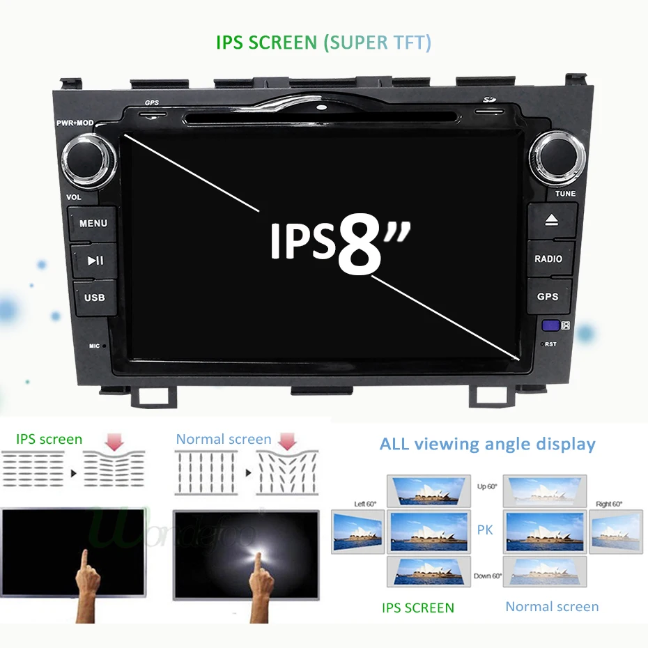 8 ядерный 4G 64G 2 din Android 9,0 автомобильный dvd мультимедиаплеер gps навигация для Honda CRV C-RV 2006-2011 Автомобильный Радио wifi dvr obd2 dsp
