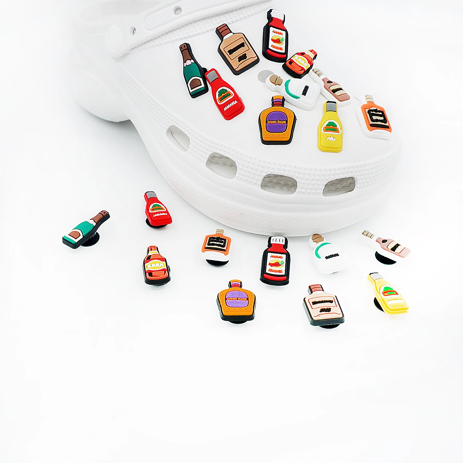 Бутылки для обуви Подвески бутылки пива парфюма соуса красивые аксессуары