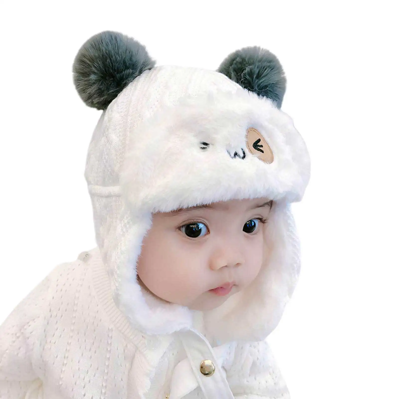 

Children Winter Thickened Ear Protection Hat Windproof Plush Cotton Warm Cap EarMuffs Ear Warmers Cover For Autumn Winter