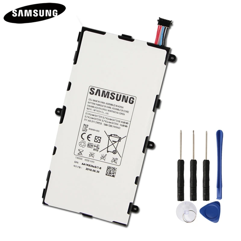 Планшет Батарея T4000E T4000C T4000U для samsung GALAXY Tab3 7,0 T210 T211 T2105 T217A подлинные батареи 4000 мАч