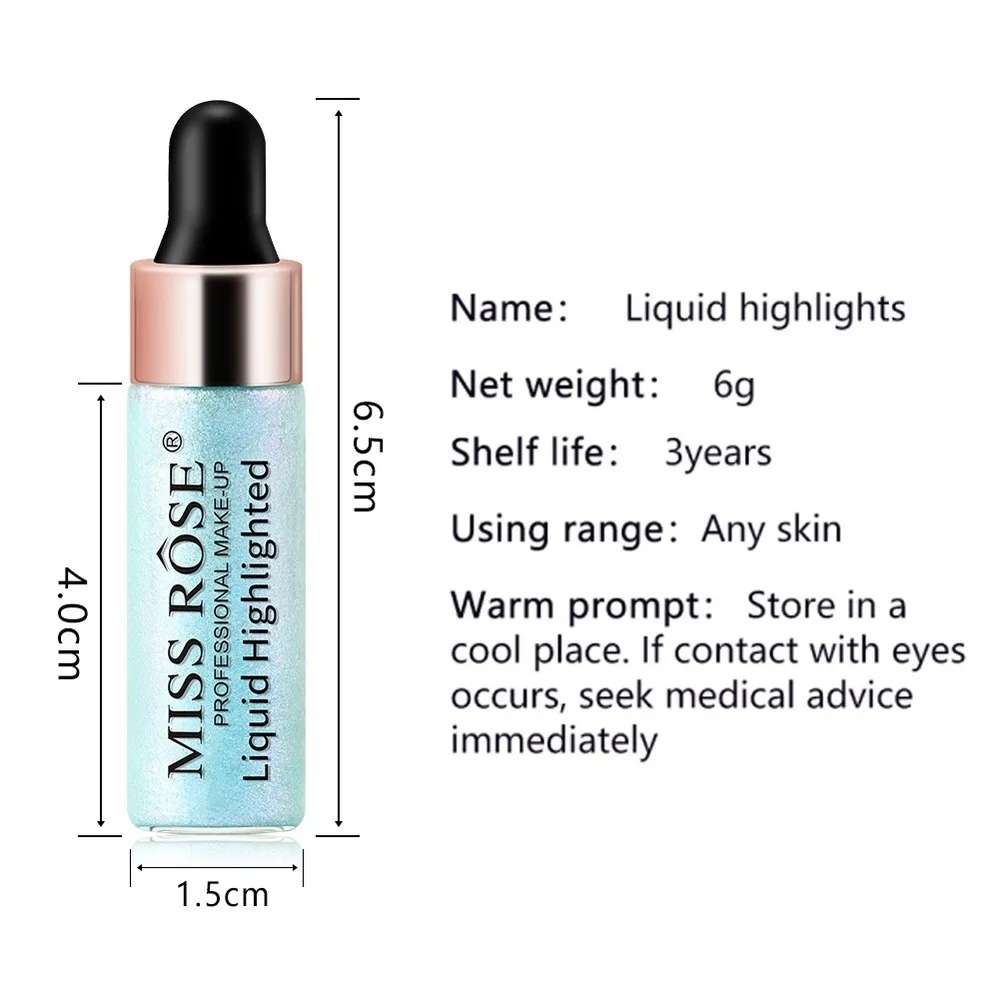 Жидкий Хайлайтер для лица 5 цветов долговечный Осветляющий бронзатор крем