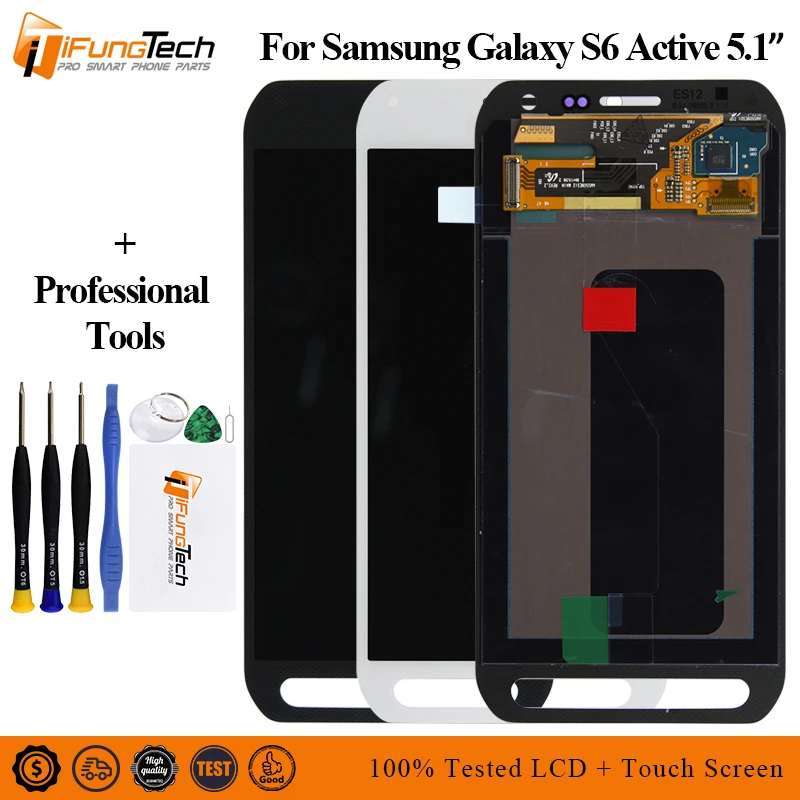 Протестированный для samsung Galaxy S6 active G890 G890A ЖК дисплей с сенсорным экраном