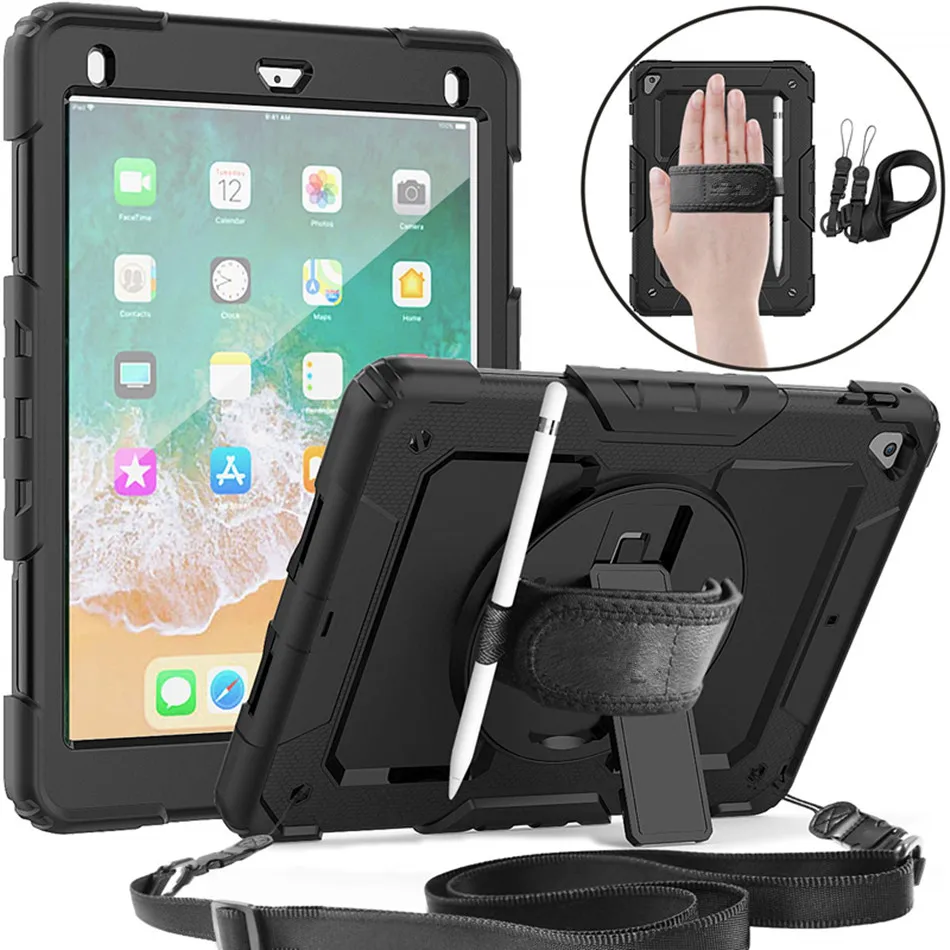 Чехол для iPad 9 7 2018 безопасный противоударный чехол детей держатель карандашей Air 2