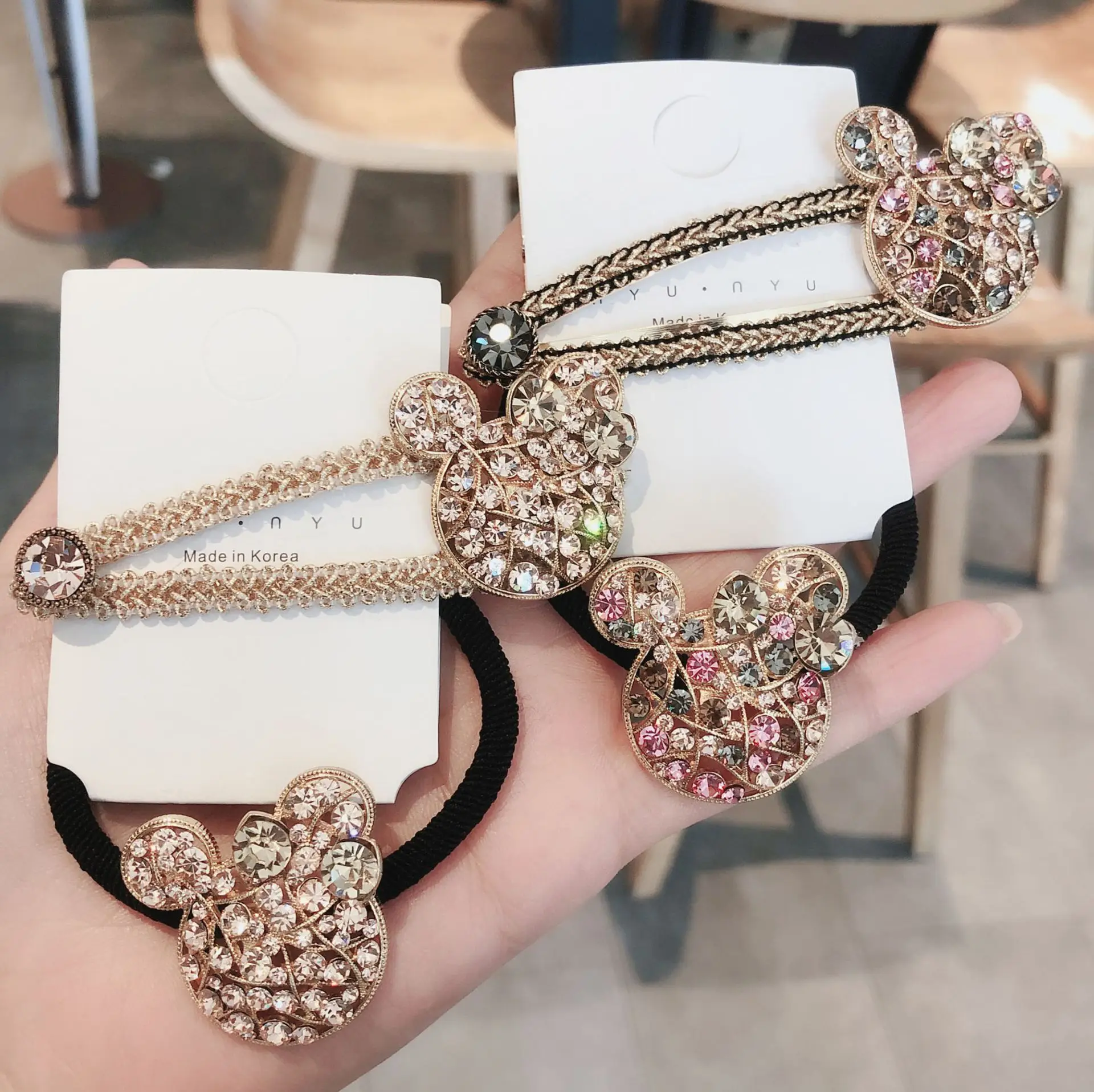 Новинка заколка для волос в виде Микки из мультфильма Disney элегантная корейском