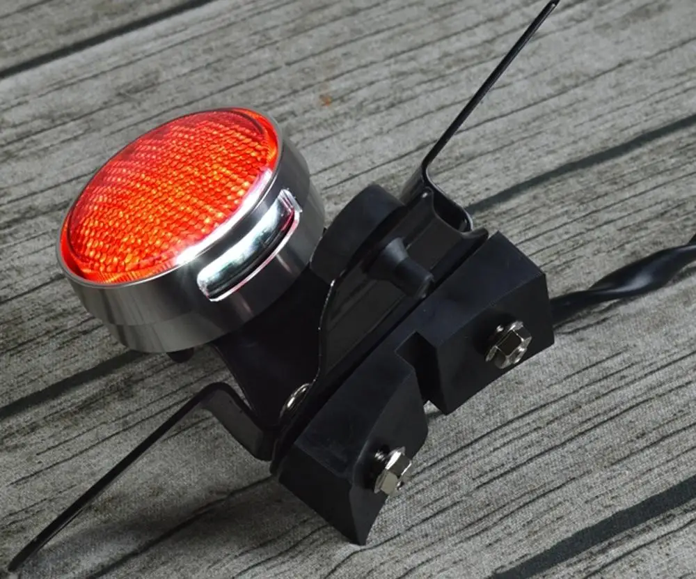 Задсветильник стоп-сигнал Cafe Racer задний фонарь хромированная лампа для Suzuki GN125 GN