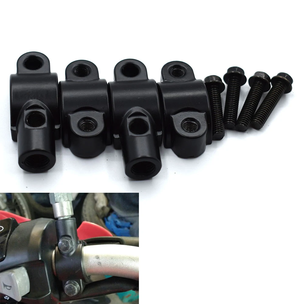 8mm 10mm Handlebar Mount Adaptor Motorcycle Rearview Mirror Stand Holder Clip mount adaptor For Honda CB600F Hornet CBR600F | Автомобили и
