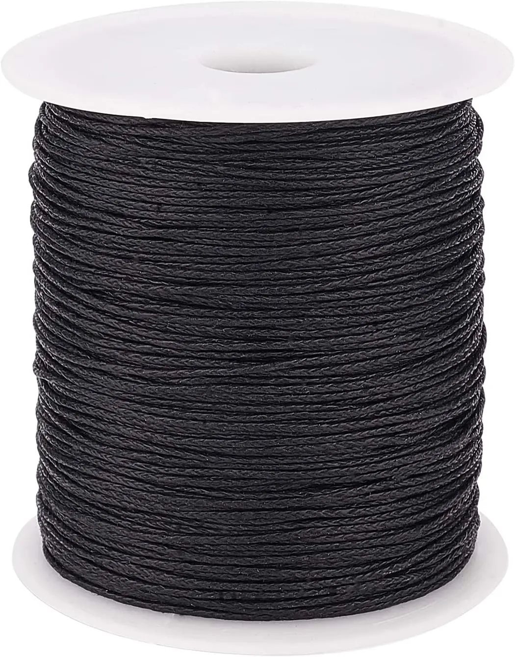 

200 Yards 1mm Waxed Cotton Cord Thread Beading String for Bracelet Necklace Jewelry Making and Macrame Supplies Black