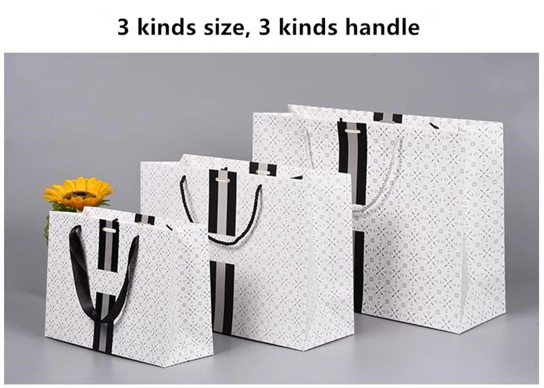 

Высококачественный новый стильный бумажный пакет, подарочная упаковочная сумка, сумка для покупок 100 шт./лот, Индивидуальный размер