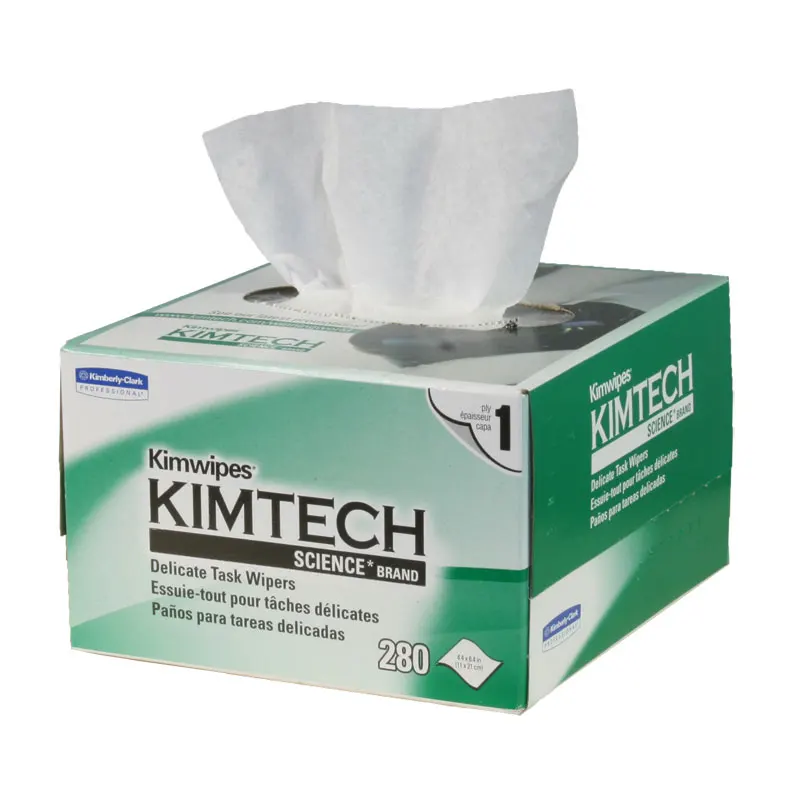 

280 шт. KIMTECH Kimwipes волоконная бумага для чистки, влажные салфетки, бумага для чистки оптического волокна, импорт из США