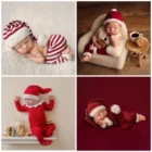 Европейский Американский новорожденный Рождественский реквизит для фотосъемки комбинезон для мальчиков и девочек одежда для фотосъемки аксессуары для фотостудии