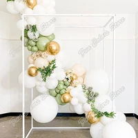 93pcs doubled cream peach wedding birthday party supplies backdrop baby shower welcome holiday white decoration balloon garland