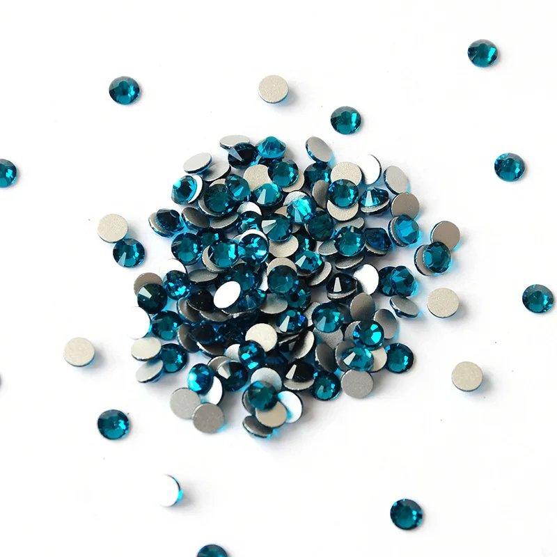 

Crystal Nail Art Decorations Blue Zircon Color Flatback Rhinestones Nails Decorations New Arrive DIY For a Manicure Design