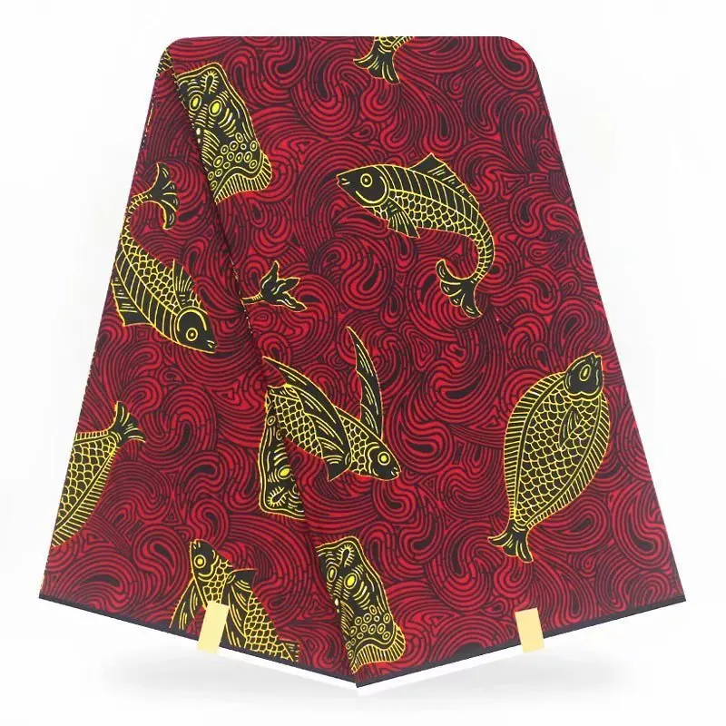 Черно белая восковая ткань оригинальный настоящий восковой 100% хлопок