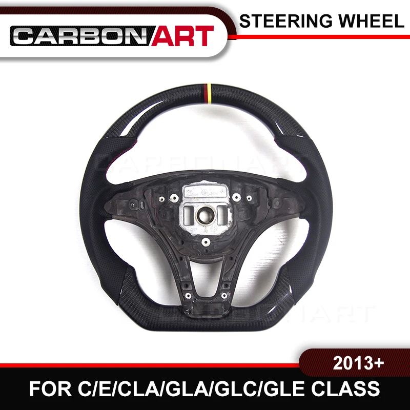 Автозапчасти W205 руль из углеродного волокна для Mercedes C class C180 C200 C250 C43 A E GLC CLS GLE