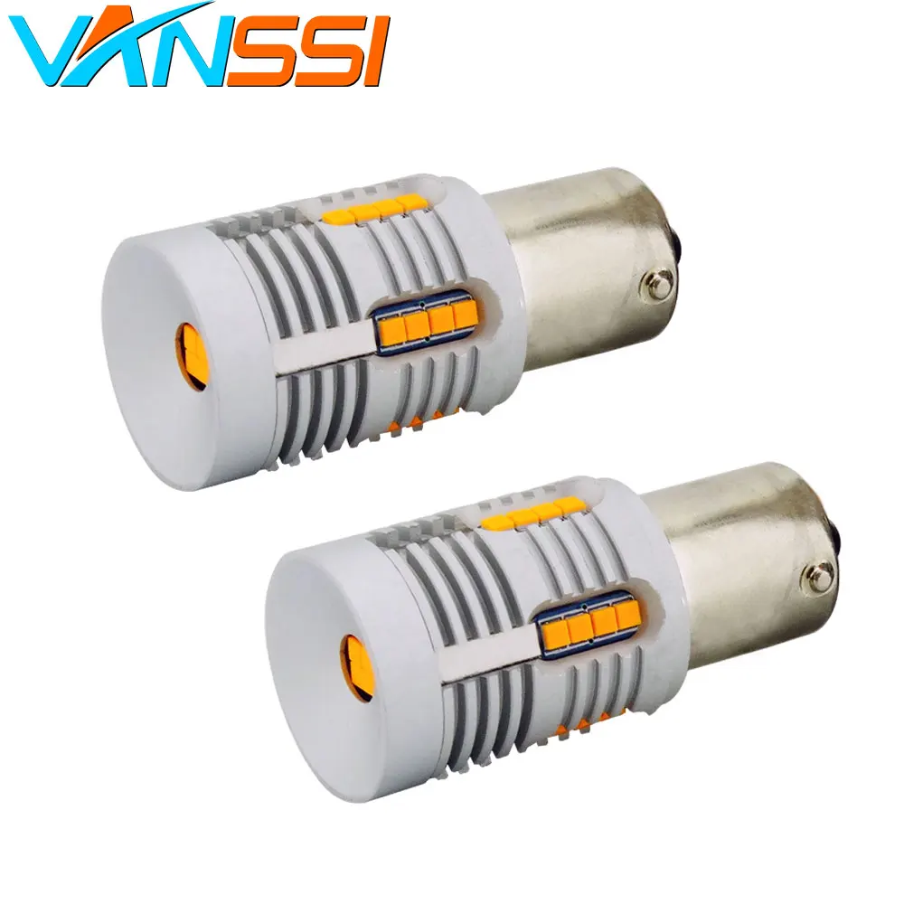 Светодиодсветодиодный лампы VANSSI BAU15S PY21W для указателей поворота без гипер