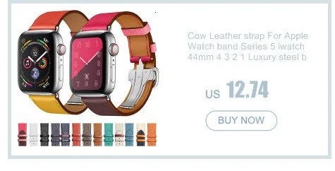 Ремешок для часов из натуральной кожи с адаптером для Apple Watch, 44 мм, 42 мм, серия 5, 4, 3, 2, 38 мм, ремешок с небольшими украшениями